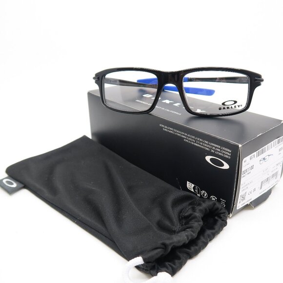 Oakley OX1100 0351 51mm Satin Black/Royal Blue New Rectangular Eyeglasses. - Picture 1 of 8